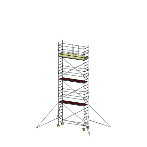 Alu Fahrgerüst Mod. D neue Norm MOBILE - Breite: 0,70 m - Gerüstl.: 1,80 m, Arbeitsh.: 8,30 m