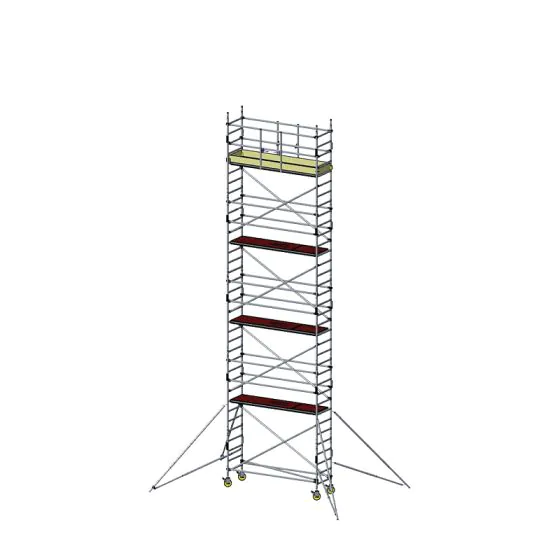 Alu Fahrgerüst Mod. D neue Norm MOBILE - Breite: 0,70 m - Gerüstl.: 3,05 m, Arbeitsh.: 10,30 m