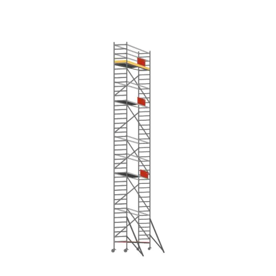 Alu Fahrgerüst Mod. D Standardausführung - Breite: 0,70 m - Gerüstl.: 3,05 m, Arbeitsh.: 12,30 m