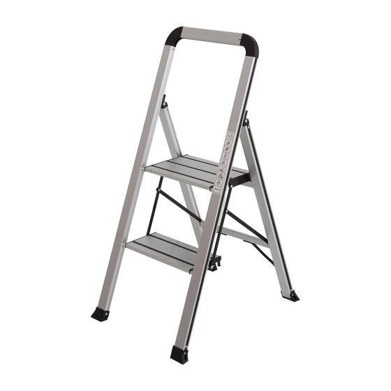 Alu Klapptritt Mod. KLT - Stufenanzahl: 2, Standhöhe: 48 cm