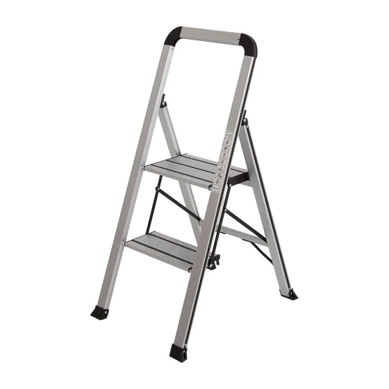 Alu Klapptritt Mod. KLT - Stufenanzahl: 2, Standhöhe: 48 cm