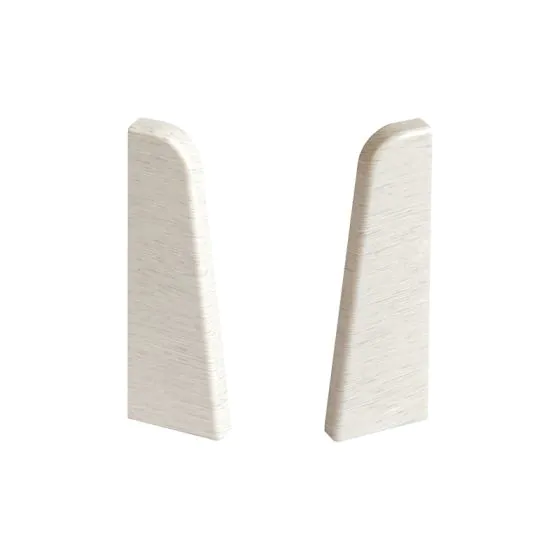 Endkappen für Sockelleiste - Modell: LYON Eiche Dekor, Maße: 60 x 17 mm, Stück: 2
