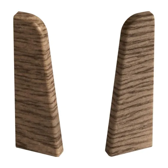 Endkappen für Sockelleiste - Modell: NANTES Kiefer Dekor, Maße: 60 x 17 mm, Stück: 2