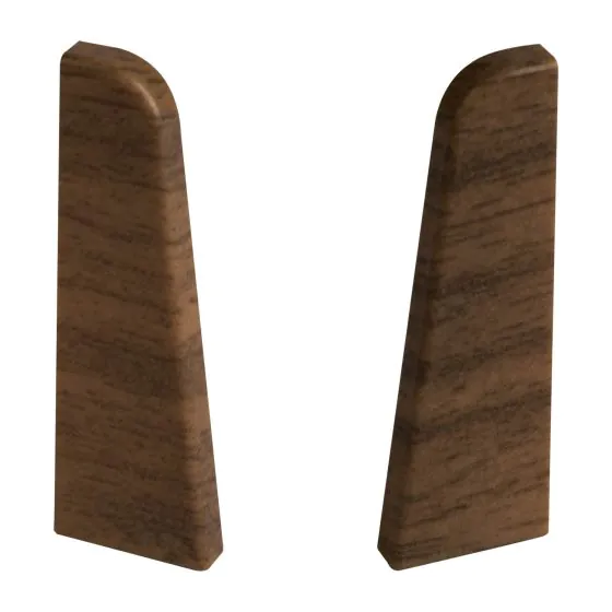 Endkappen für Sockelleiste - Modell: PARIS Eiche Dekor, Maße: 60 x 17 mm, Stück: 2