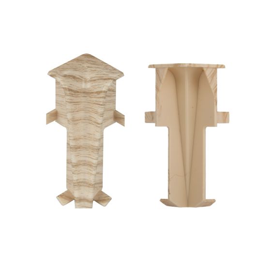 Innenecken für Sockelleiste - Modell: MONACO Eiche Dekor, Maße: 60 x 17 mm, Stück: 2