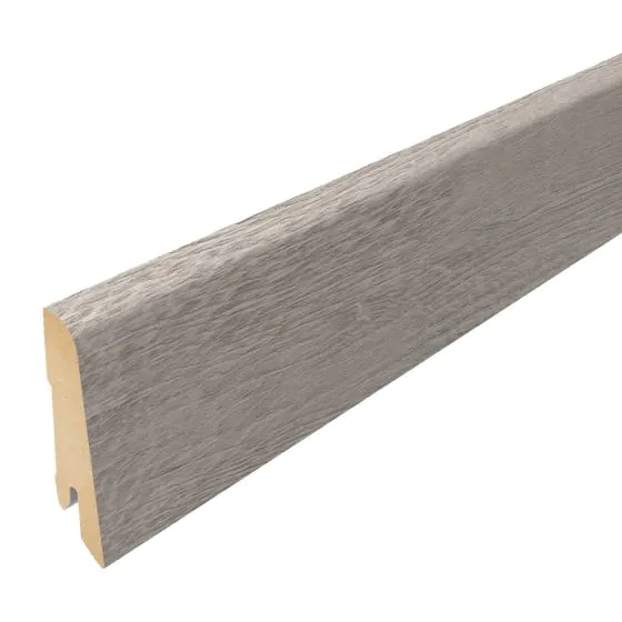 Sockelleiste für Laminatboden - Modell: LILLE Eiche Dekor, Länge: 2400 mm, Höhe: 60 mm, Tiefe: 17 mm