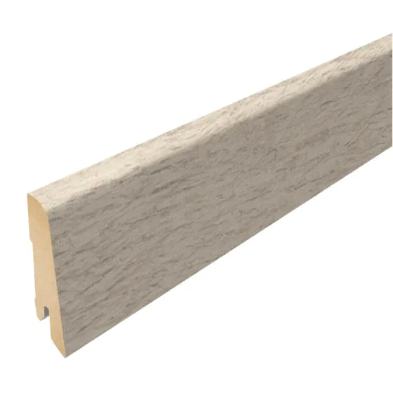 Sockelleiste für Laminatboden - Modell: LYON Eiche Dekor, Länge: 2400 mm, Höhe: 60 mm, Tiefe: 17 mm