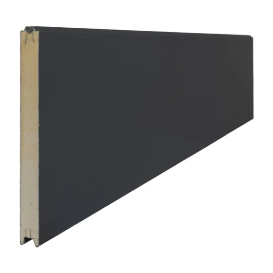 Sandwichpaneel Protect - Farbe: anthrazit, Ausführung: beidseitig glatt, Länge: 250 cm, Höhe: 61 cm, Profilstärke: 3,9 cm