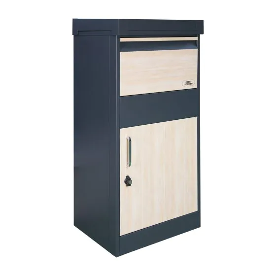 Paketkasten Mod. 50H - Farbe: anthrazit, Holzoptik