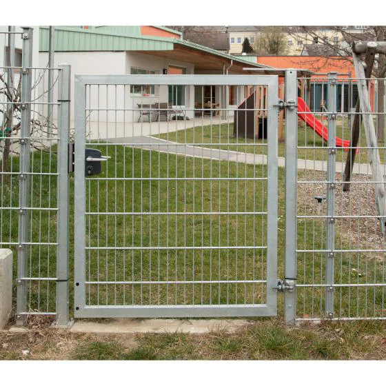 Rohrrahmenflügeltor 1-flügelig - Ausführung: verzinkt, Höhe: 83 cm, Durchgangslichte: 250 cm