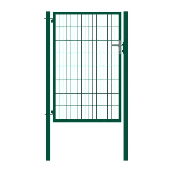 Rohrrahmentor Basic 1-flügelig - Ausführung: grün beschichtet, Höhe: 163 cm, Durchgangslichte: ca. 87 cm