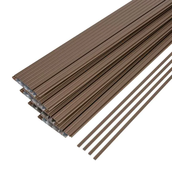 Terrassendielen AluClick – Farbe: braun, Querschnitt: 165,5 x 26,6 mm, Länge: 2,2 m