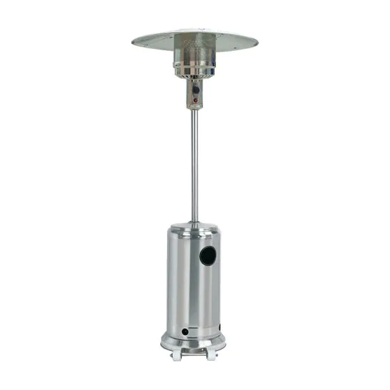 Gas Terrassenstrahler JULE ES - Material: Edelstahl, Durchmesser Ø: 455 mm, Höhe: 2210 mm, Leistung: bis zu 13 kW