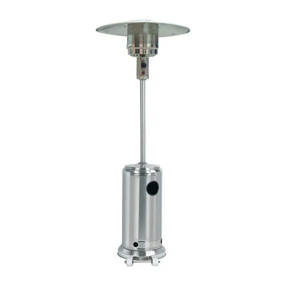 Gas Terrassenstrahler JULE ES - Material: Edelstahl, Durchmesser Ø: 455 mm, Höhe: 2210 mm, Leistung: bis zu 13 kW