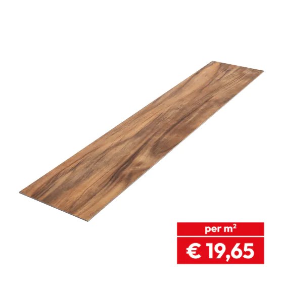 Vinylboden Loose Lay 1220 x 228 x 5 mm (LxBxH) - Modell: OFFENBACH Walnuss Dekor