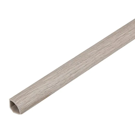 Winkelprofil rund 2400 x 28 x 15 mm - Modell: BRAHMS Walnuss Dekor