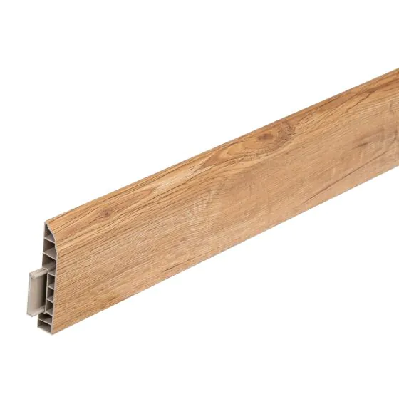 Sockelleiste 2400 x 80 x 15 mm - Modell: MOZART Eiche Dekor