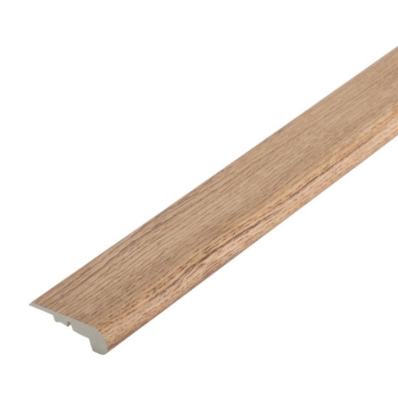 Stufenauflage Vollprofil für Loose Lay Vinyl, 2400 x 55 x 18 mm - Modell: STRAUSS Eiche Dekor