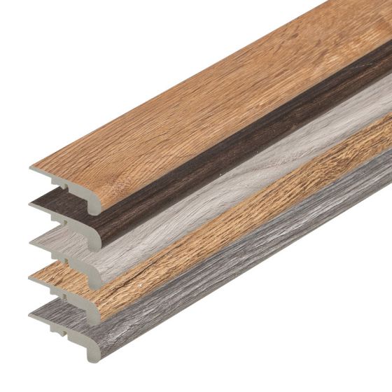 Stufenauflage Vollprofil für Loose Lay Vinyl, 2400 x 55 x 18 mm