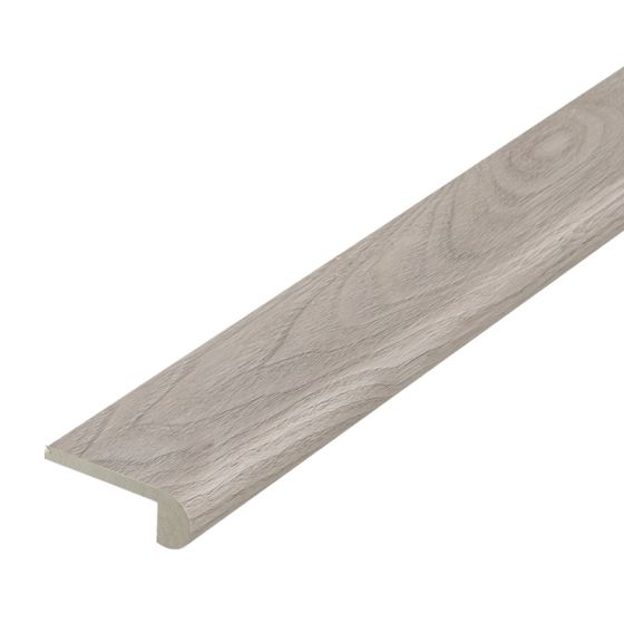 Stufenauflage Vollprofil für Click Vinyl, 2400 x 72 x 25 mm - Modell: BRAHMS Walnuss Dekor