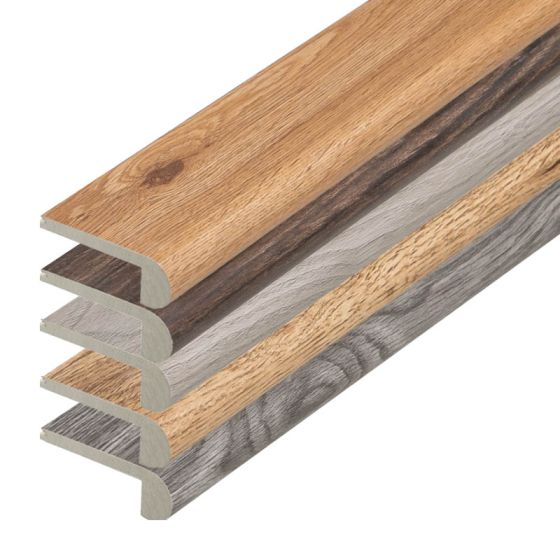 Stufenauflage Vollprofil für Click Vinyl, 2400 x 72 x 25 mm