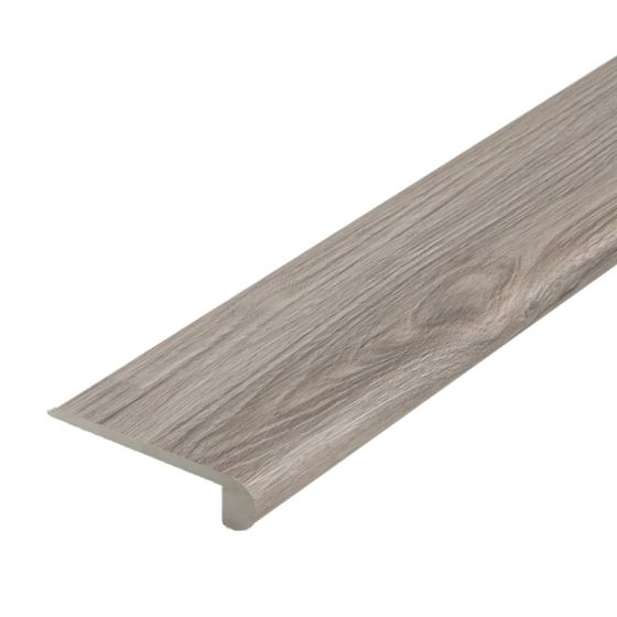 Stufenauflage Vollprofil für Click Vinyl, 2400 x 115 x 25 mm - Modell: BRAHMS Walnuss Dekor