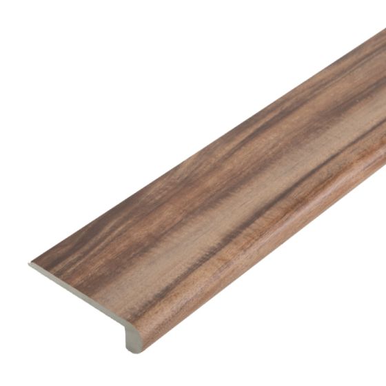 Stufenauflage Vollprofil für Click Vinyl, 2400 x 115 x 25 mm - Modell: CHOPIN Walnuss Dekor