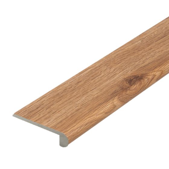Stufenauflage Vollprofil für Click Vinyl, 2400 x 115 x 25 mm - Modell: MOZART Eiche Dekor