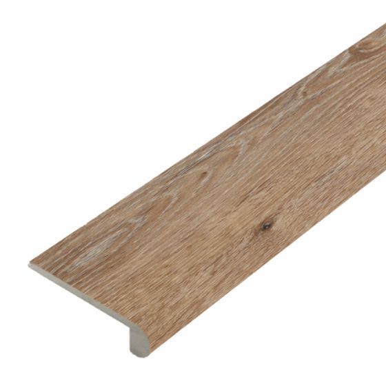 Stufenauflage Vollprofil für Click Vinyl, 2400 x 115 x 25 mm - Modell: STRAUSS Eiche Dekor