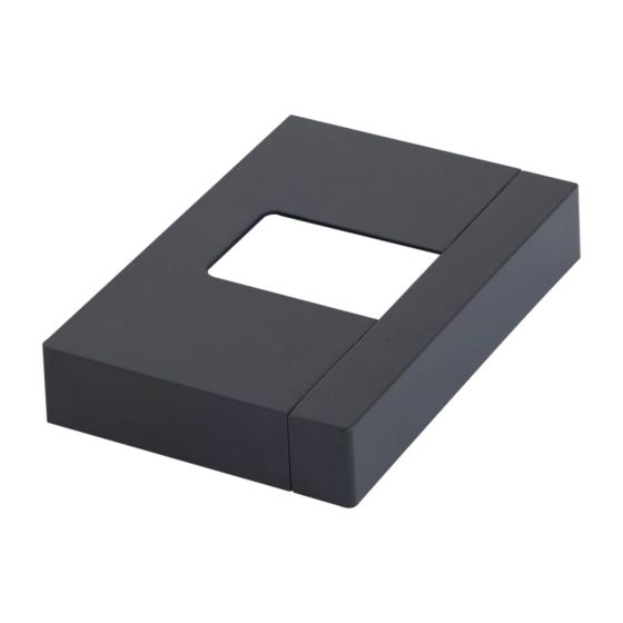 Abdeckung für Fußplatten in Aluminium - Farbe: anthrazit