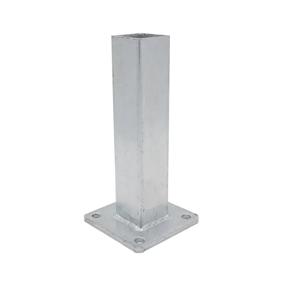 Fußplatte für Pfosten, verzinkt - Maße: 60 x 60 mm