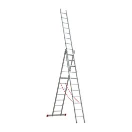 Goldpunkt Mehrzweckleiter 3-tlg. Mod. 300 - Sprossenanzahl: 3 x 11