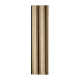 Akustikpaneele für Decke & Wand - Modell: Eiche hell - künstliches Holzfurnier, Maße: 2400 x 600 x 21 mm, Stück: 2, Packungsinhalt: ca. 2,88 m²