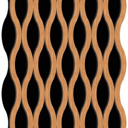 Akustikpaneele für Decke & Wand - Modell: Kirsche - künstliches Holzfurnier, Maße: 2400 x 600 x 21 mm, Stück: 2, Packungsinhalt: ca. 2,88 m²