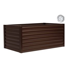 Alu Hochbeet Winchester - max. Abmessungen: 200 x 100 cm, Höhe: 86 cm, Farbe: schokobraun