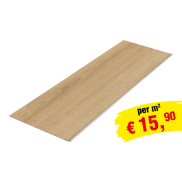 Laminatboden Clicksystem - Modell: MONACO Eiche Dekor, Abmessung: 1292 x 193 x 7 mm