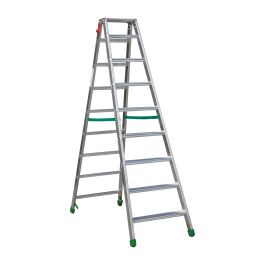 Stehleiter Alu-Stufen Light Star - Stufenanzahl: 9