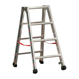 Alu-Stufen Stehleiter Mod. S30577 - Stufenanzahl: 2 x 4, Länge: 1,00 m