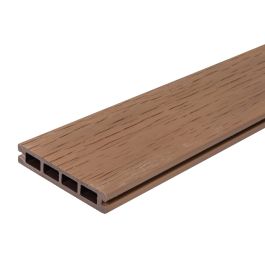 Terrassendielen WPC - Länge: 2900 mm, Querschnitt: 140 x 25 mm, Farbe: rutschfest hellbraun