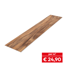 Vinylboden SPC Clicksystem 1220 x 229 x 6,5 mm (LxBxH) - Modell: OFFENBACH Walnuss Dekor