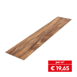 Vinylboden Loose Lay 1220 x 228 x 5 mm (LxBxH) - Modell: OFFENBACH Walnuss Dekor