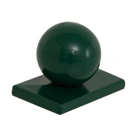 Alu-Abdeckkappe mit Kugel für Mod. U & Objekt - Farbe: grün beschichtet