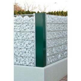 Eckverbinder für Gabionenwand Easy - Ausführung: grün beschichtet, Höhe: 163 cm