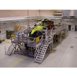 Wartungsbühnen für Helikopter