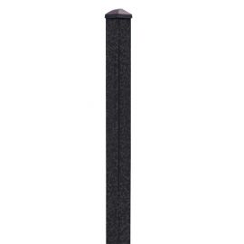 Zaunpfosten Mod. U antik - Farbe: antik schwarz, für Zaunhöhe: 123 / 130 cm, Länge: 130 cm