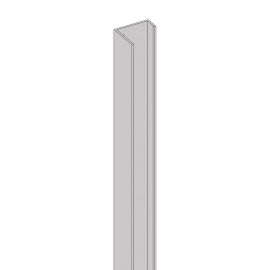 Alu U-Profil stirnseitige Montage für 44 mm Profile