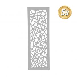 Alu Lochblechdekor Netz 30 x 85 cm - Farbe: dunkelgrau 5S