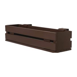 Aluminium Blumenkasten-Bausatz Mod. Dublin – Farbe: schokobraun (RAL 8017), max. Breite: 100 cm