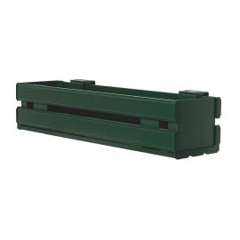 Aluminium Blumenkasten-Bausatz Mod. Liverpool – Farbe: grün (RAL 6005), max. Breite: 100 cm