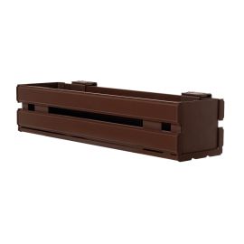 Aluminium Blumenkasten-Bausatz Mod. Liverpool – Farbe: schokobraun (RAL 8017), max. Breite: 100 cm